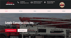 Desktop Screenshot of lewisconstruction.net